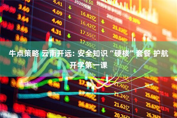 牛点策略 云南开远: 安全知识“硬核”套餐 护航开学第一课